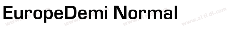EuropeDemi Normal字体转换